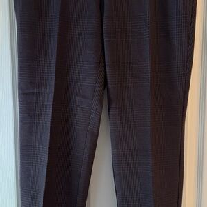 J. Jill NWT Charcoal Plaid Cropped Pants